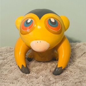 Kids Monkey Money Bank Yellow Ceramic